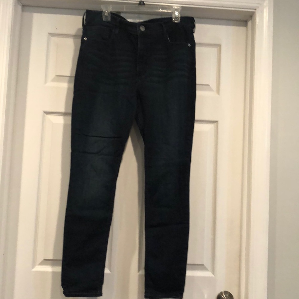 Dark denim jeans